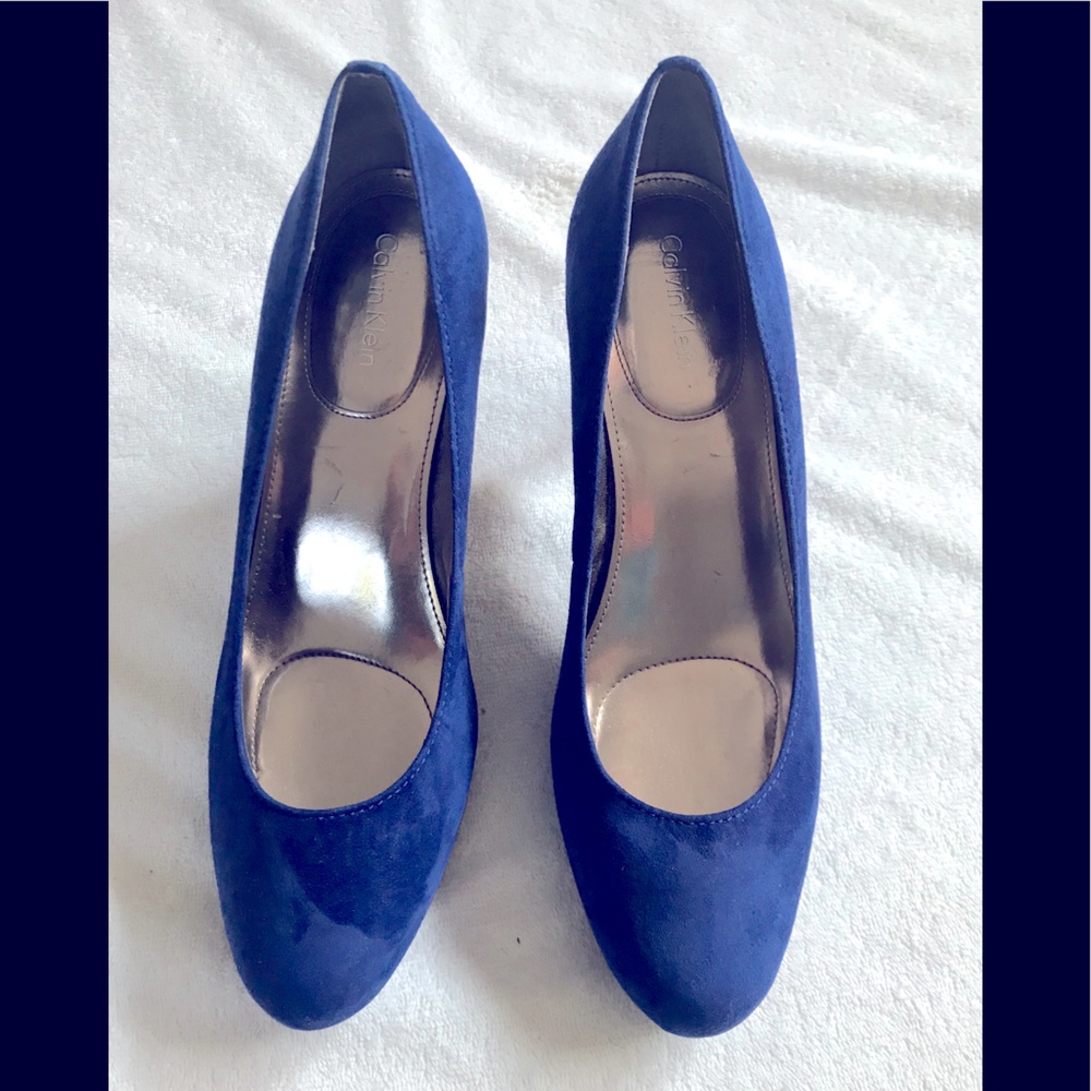 Blue Suede Heels